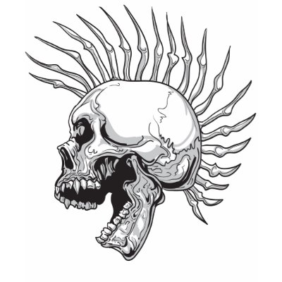 Skull Hawk Tshirts by OnusDesigns