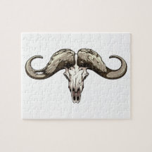 Skull head Aries skull RAM Puzzle