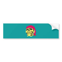 Skull head headscarf skull connection Anna scarf Bumper Stickers