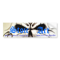 Skull Header, Stoic, Art, Portraits, Murals, Cu... bumper stickers by StoicArt Skull Header, Stoic, Art, Portraits, Murals, Cu... bumper stickers