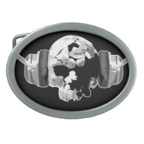 Skull headphones belt buckle belt buckles