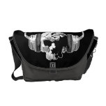 skull headphones messenger bag