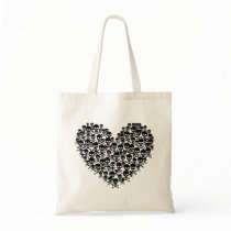 Skull Heart bags by JuJuGarden Skull Heart bags