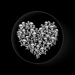 Skull Heart Pins
