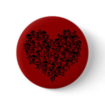 Skull Heart Pin