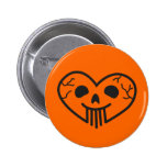 Skull Heart Button