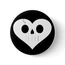 Skull Heart Face buttons by JKcoder Skull Heart Face buttons