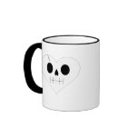 Skull Heart Face Mugs