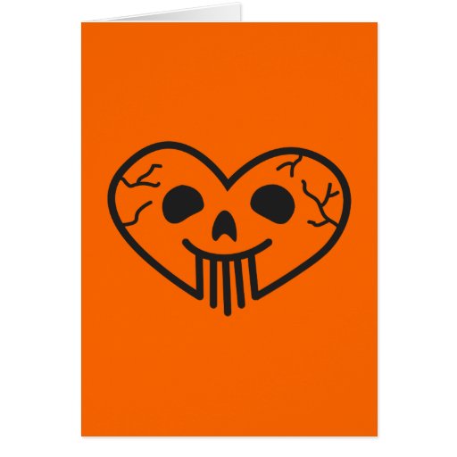 Skull Heart Folding Card 2
