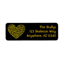 Skull Heart Custom Return Address Label