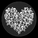 Skull Heart Sticker