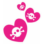 skull heart trio t-shirts