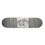 Skull, in Black. Custom Skateboard