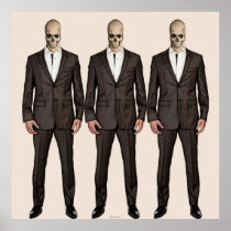 SKULL IN BLACK posters