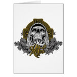Skull in hell card