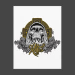 Skull in hell post cards