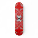 Skull & Iron Cross: Custom Skateboard by spiritswitchboard Skull & Iron Cross: Custom Skateboard