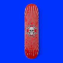 Skull & Iron Cross: Custom Skateboard