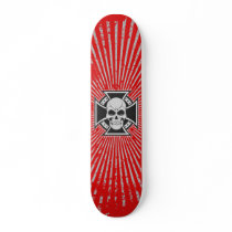 Skull & Iron Cross: Custom Skateboard