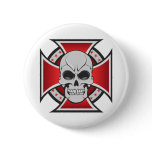 Skull & Iron Cross: Vector Drawing: buttons