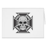Skull & Iron Cross: Vector Drawing: cards