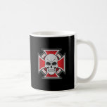 Skull & Iron Cross: Vector Drawing: Coffee Mug