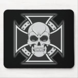 Skull & Iron Cross: Vector Drawing: Mouse Mats