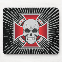 Skull & Iron Cross: Vector Drawing: Mousepad by spiritswitchboard Skull & Iron Cross: Vector Drawing: Mousepad