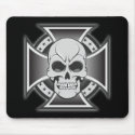 Skull & Iron Cross: Vector Drawing: mousepads by spiritswitchboard Skull & Iron Cross: Vector Drawing: mousepads