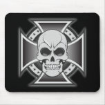 Skull &amp; Iron Cross: Vector Drawing: Mouse Pad