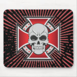 Skull &amp; Iron Cross: Vector Drawing: Mousepad