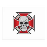 Skull & Iron Cross: Vector Drawing: Postcard