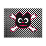 Skull Kat Pink Post Cards