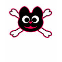 Skull Kat Pink t-shirts by KiKiKitty Skull Kat Pink t-shirts