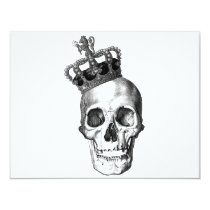 skull, crown, king, royalty, ross farrell, ross, farrell, frox, goth, black and white, graffiti, inkiness, young adult novel, achromatic color, James Rollins, disagreeable person, james thomas farrell, unpleasant person, achromatic colour, cassite, elamite, kassite, paleface, semite, white anglo-saxon protestant, crowned head, king of great britain, king of the germans, male monarch, soot black, king of england, king of france, poor white trash, coal black, white woman, white person, white man, pitch black, jet black, white trash, Invitation med brugerdefineret grafisk design