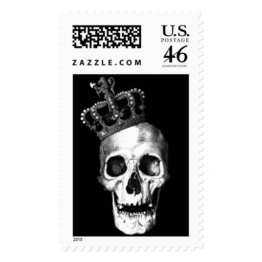 Skull King Postage Stamp