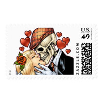 skull, skulls, love, heart, hearts, flower, flowers, rose, roses, tam, gloves, al rio, Stamp with custom graphic design