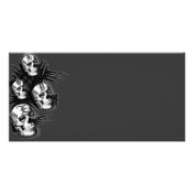 Skull Kisses Gothic Goth Photo Card Skull Kisses Gothic Goth Photo Card