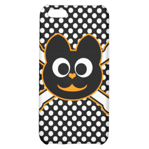 skull kitty orange iPhone 5C covers
