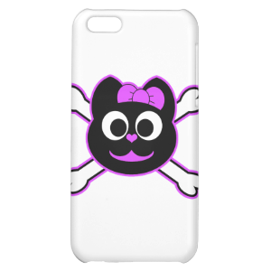 Skull Kitty purple iPhone 5C Covers