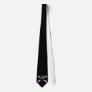 Skull Kitty purple Tie