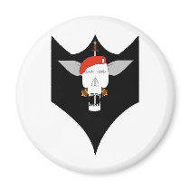 Skull & Kukris Refrigerator Magnet