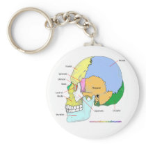 Skull (lateral) keychain