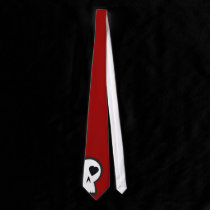 Skull Logo Bold Graphic Tie