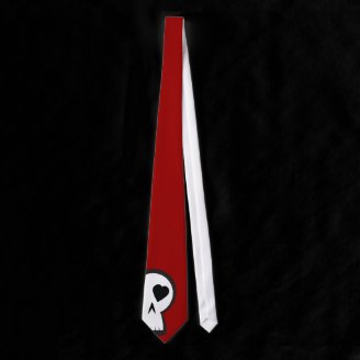 Skull Logo Bold Graphic Tie