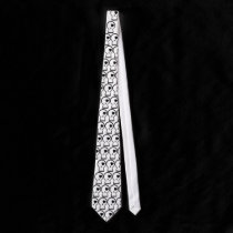Skull Logo Tiled Tie ties
