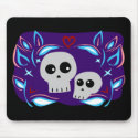 Skull Love mousepads by toxiferousdark Skull Love mousepads