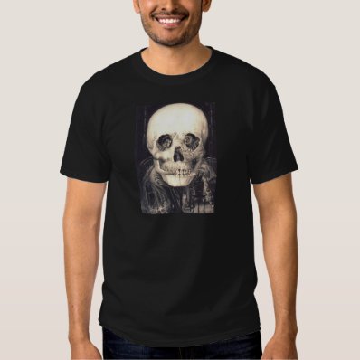 Skull Love Retro Optical Illusion Tee Shirts