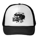 Skull Love - Skulls, Roses and Hearts by Al Rio Mesh Hats