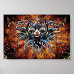 Skull, maggots & tentacles posters